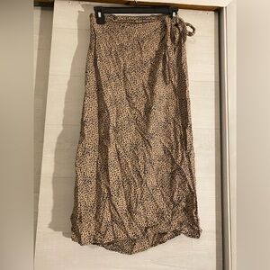 NWT Leopard Print Women's Wrap Skirt